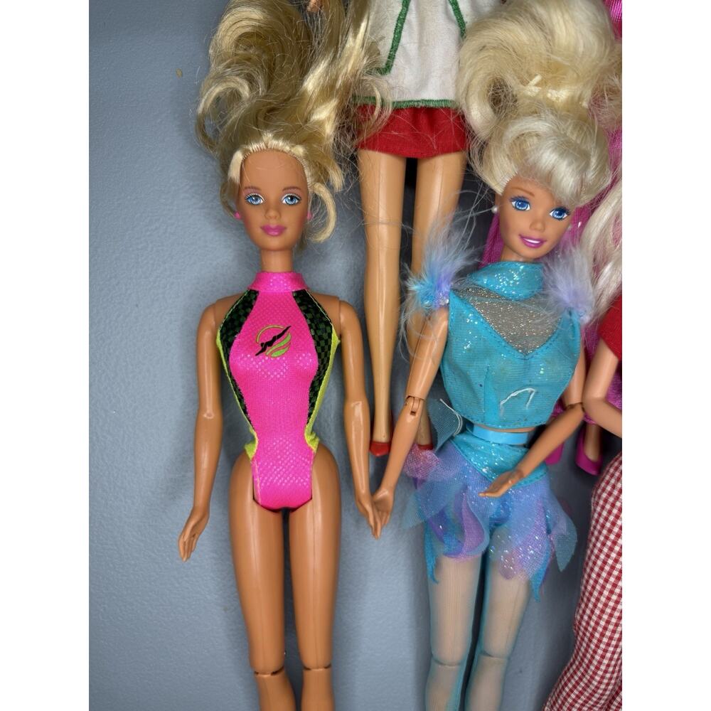 Vintage 1990s 80s Barbie Doll Lot 10 Skate Disney Mattel Swim Y2K Blonde Shoes - Picture 2 of 10